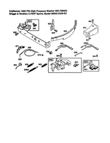 Armature Diagram and Parts List for 98902-2228-E2  Briggs and Stratton Engine